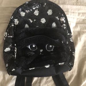 Black cat justice mini backpack